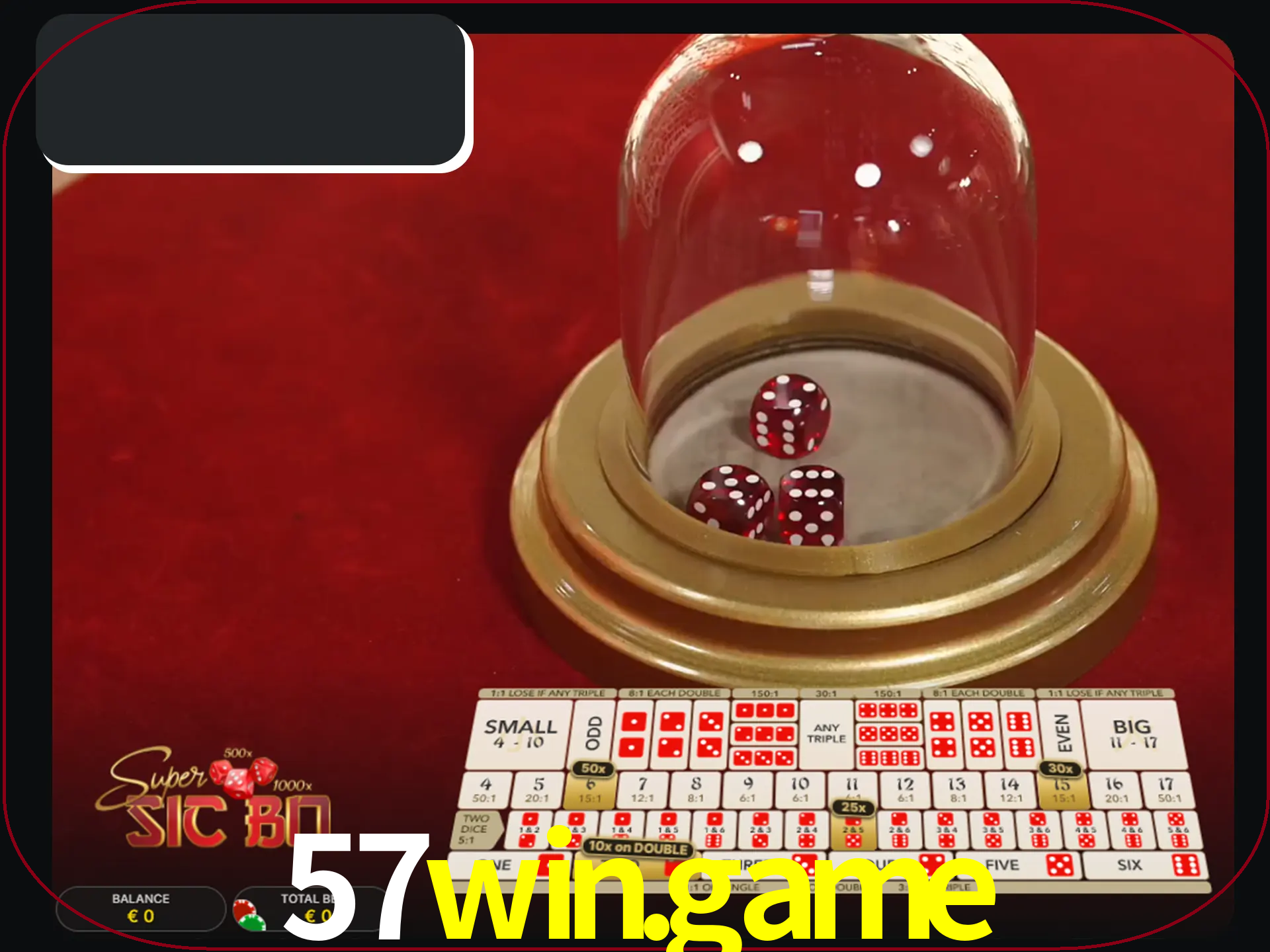 Deixe os dados ao seu lado nos jogos da Sic Bo.