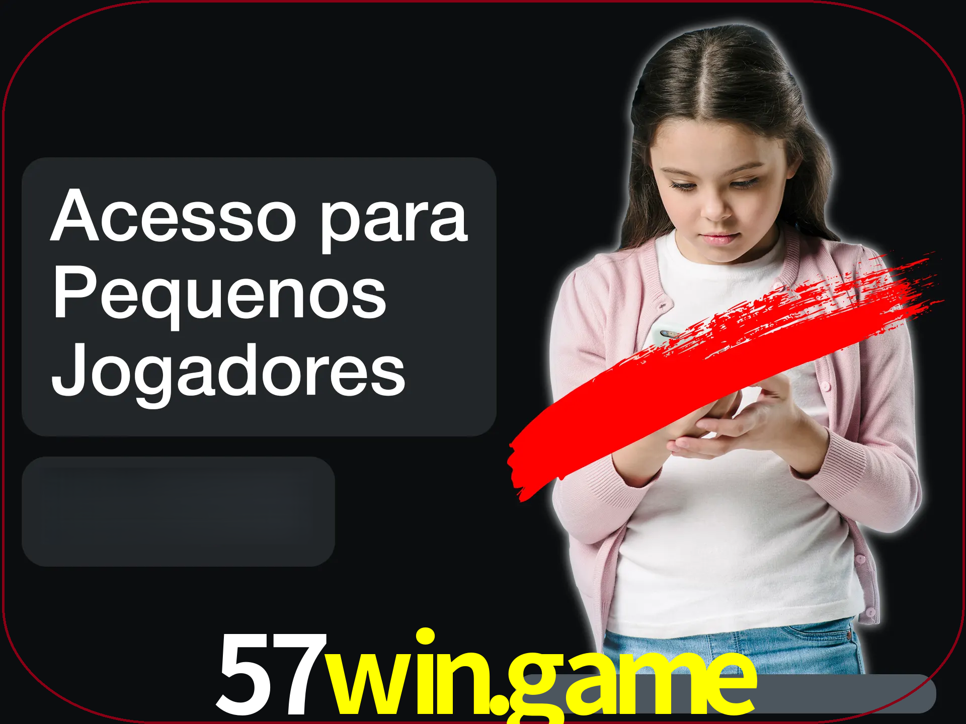 As crianças não podem jogar jogos de cassino.